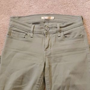 Levi's 710 super skinny - light army green